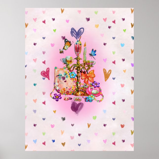 Söt Pastell Poster (Framsidan)