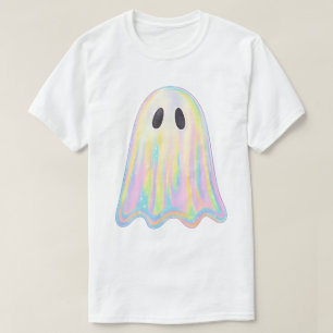 Söt Pastell Regnbåge Spöke Estetiskt Kusligt T Shirt