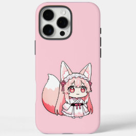 Söt Pastell Rosa Chibi Rävränta