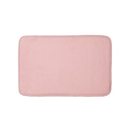 Söt Pastell Rosa Korall Monogram Mönster Badrumsmatta
