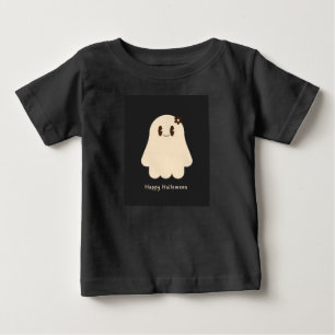 Söt Pastell Spök Glad Halloween Baby T-Shirt