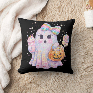 Söt Pastell Spök Halloween Kudde