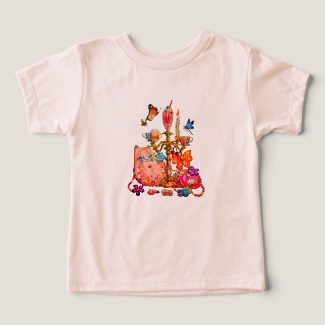 Söt Pastell T Shirt (Design Framsida)