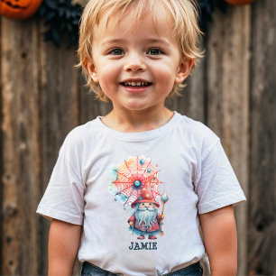 Söt Pastell Trollstav Spindel Halloween Godis T Shirt