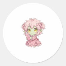 Söt Pastell Vild Ghoul Tjej T-Shirt - Kawaii Rosa