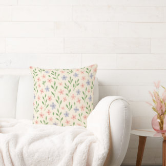 Söt Pastell Vildblomma Lumbal Accentdynor Kudde
