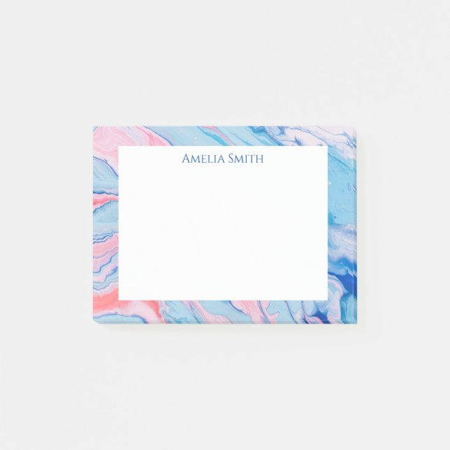 Söt pastellfärgad färg post-it block (Framsida)