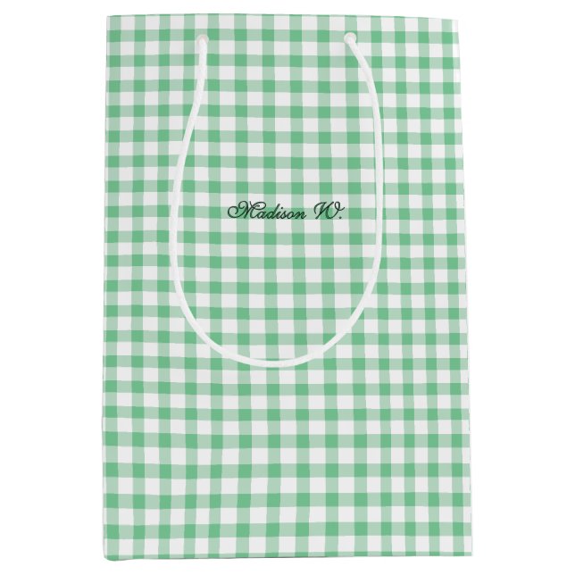 Söt Pastellgrön Gingham-mönster (Framsidan)