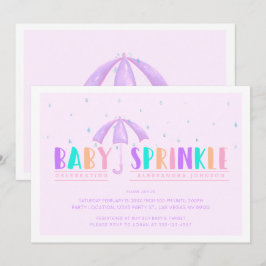 Söt Pastellkrita, Baby Sprinkle Shower-inbjudan Inbjudningar