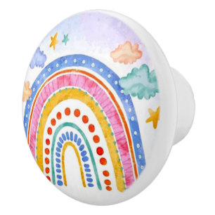 Söt pastellregnbåge knopp