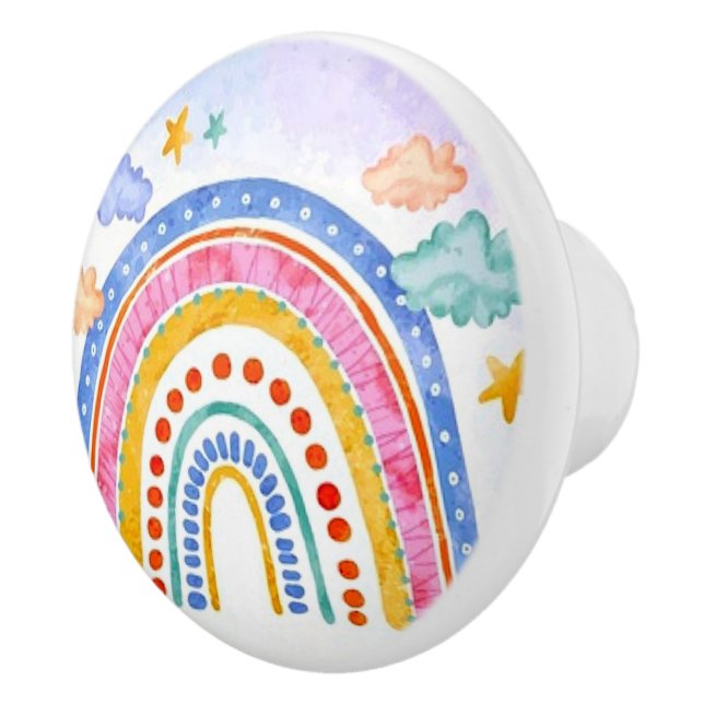 Söt pastellregnbåge  knopp (Höger)