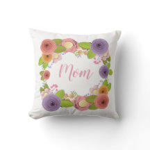 Söt Pastels Mors dag Flower Ram på White