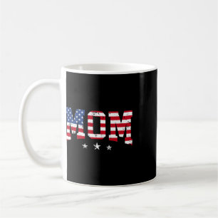 Söt patriotisk ko coquette 4 juli bonde kaffemugg