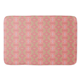 Söt Patterned Bath Mat in Coral Badrumsmatta