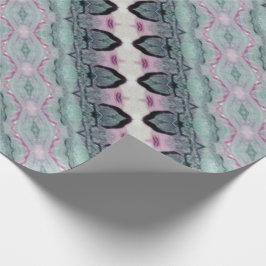 Söt Patterned Gift Wrp i Teal Grönt Presentpapper
