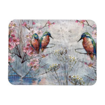 Söt Pawardöme Kingfish and Flowers