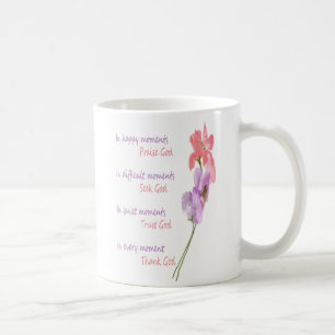 Söt Pea-Blommigt, inspirationsövning Gud Kaffemugg