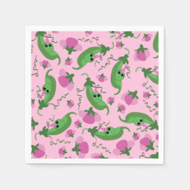 Söt Pea Cute 1:a födelsedag Party Pappersservett