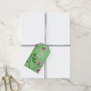 Söt Pea Cute 1:a födelsedag Party Presentetikett