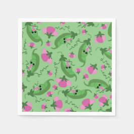 Söt Pea Cute Barns födelsedag Party Pappersservett