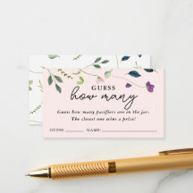 Söt Pea Flower | Spökort för babyskydd