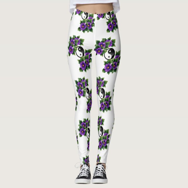 Söt Peace Leggings (Framsida)