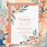 Söt Peach Cream Blommigt 60:e födelsedagen Inbjudningar<br><div class="desc">Söt,  feminin överraskar 60 födelsedagsfest inbjudan för sin designade med delikat persiko - och krämhaltig blommigt. Anpassadet är fullt ut,  så dessa inbjudningar kan vara designade i alla åldrar.</div>