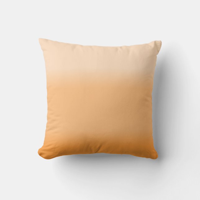 Söt Peach Ombre Kudde (Framsida)