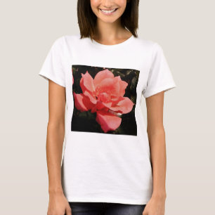Söt Peach Rosa ros blommigt Tröja