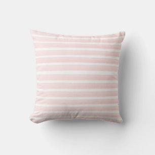 Söt Peach Rosa Stripe Coastal Kudde