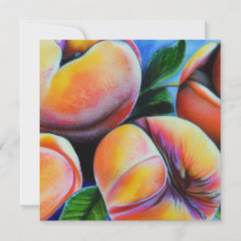 Söt Peacher Julkort