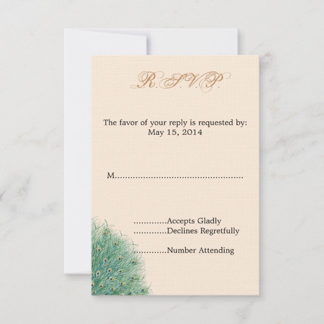 Söt Peacock Feathers OSA (Framsida)