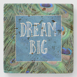 Söt Peacock Feathers Stenunderlägg