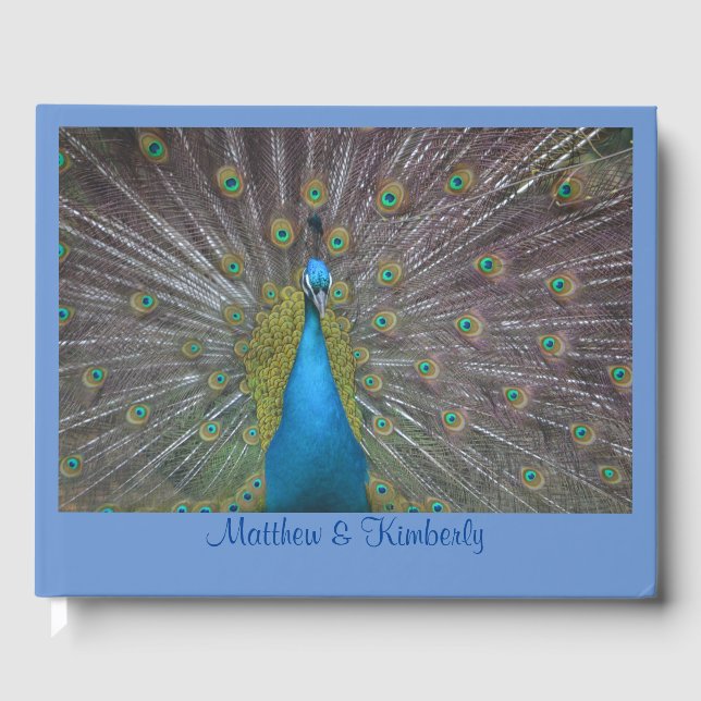 Söt Peacock Gästböcker (Framsida)