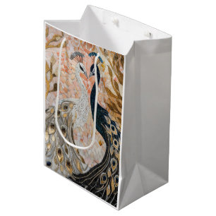 Söt Peacock Rosa Guld Glam