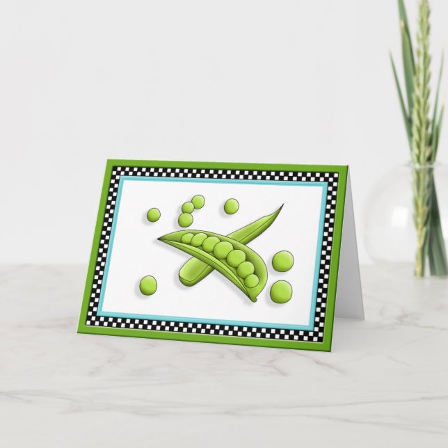 Söt Peas Greeting Card Kort (Framsida)