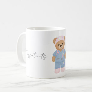 Söt Pediatrisk Sjuksköterska Teddybjörn Mugg