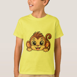 Söt peekaboo-apa t shirt
