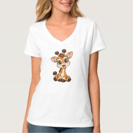 Söt Peekaboo-Giraff T Shirt