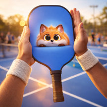Söt Peekaboo Räv Kolfiber Pickleball-Paddle
