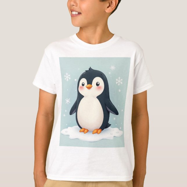 söt Penguin T Shirt (Framsida)