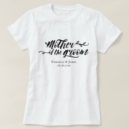 Söt Penselskript Mor på Grrom T Shirt