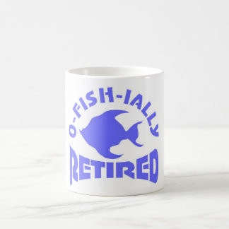 Söt pension av en fiskare kaffemugg