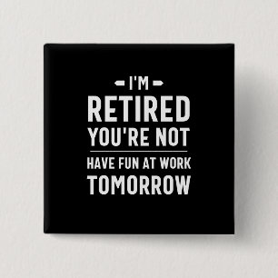 Söt pension, roligt pension, roligt pensionerad knapp