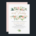Söt  Peony Blommigt Ram 60:e födelsedagen Inbjudningar<br><div class="desc">Söt blommigt 60 födelsedagsfest inbjudan. Den har vattenfärgsfärgad blommigt ram i persiko-rosa,  daisy och ro med gröna accenter. Anpassa genom att lägga till namn,  datum,  tid och annan information. Denna inbjudan till  blommigt är perfekt för födelsedagsfester i vår och trädgård.</div>