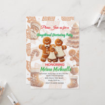 Söt Pepparkaksdekorationsfest