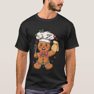 Söt pepparkaksgubbe bagare rolig jul kock Ba T Shirt