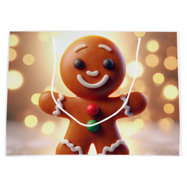 Söt pepparkaksgubbe kaka (Framsidan)