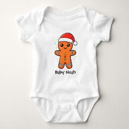 Söt pepparkaksgubbe med jultomtehatt jul t shirt