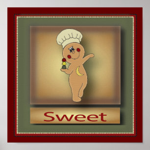 Söt Pepparkaksgubbe Original Poster